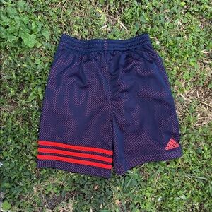 Adidas Dark Blue Shorts with Red Stripes Size 6 Like New Kids Shorts